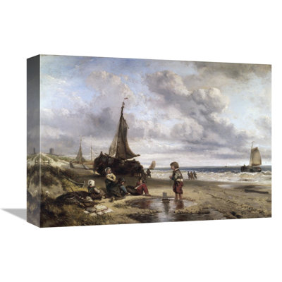 " Children Playing By The Ocean "