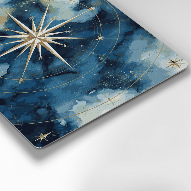 Art mural en métal gris étoiles nautiques, H 11 po x l 14 po