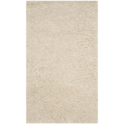 Tapis de couleur unie à poils longs Rizco Performance