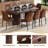 78.7" Large Farmhouse Kitchen Dinning Table Set Double Robust Pedestal-112829284-112473790-112473791