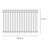 Versai Gloss Black Metal Fence Panels Included-49893412