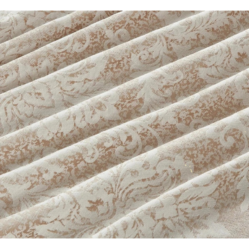 Bedding, Double Duvet Cover + 2 Standard Pillowcases, Beige Damask
