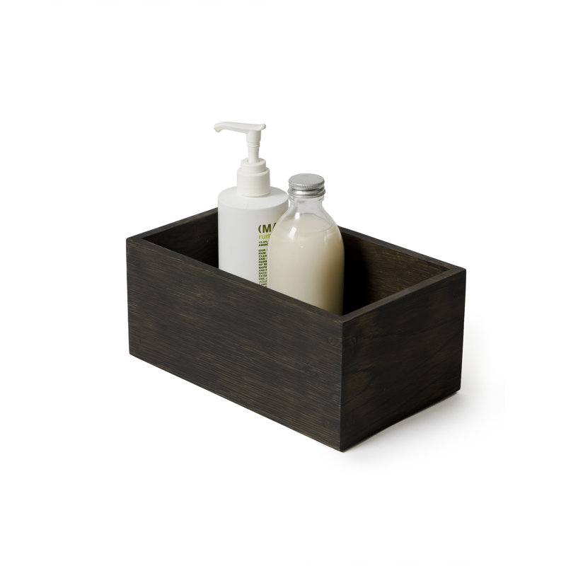 Ayven Bathroom Storage Container, Dark Oak
