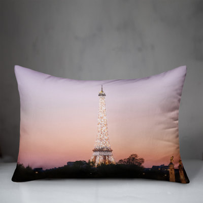 Eiffel Tower Twinkle Rectangular Pillow Cover & Insert