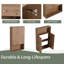 Armoire murale de salle de bain 24 po avec portes à fermeture douce, montage flottant, chêne imitation