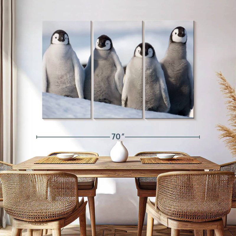 Brampt Emperor Penguin Chick Waddle, 42" H x 65" W