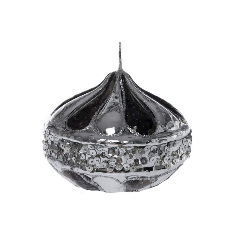 Unscented Novelty Candle, 10cm H x 12cm W x 12cm D
