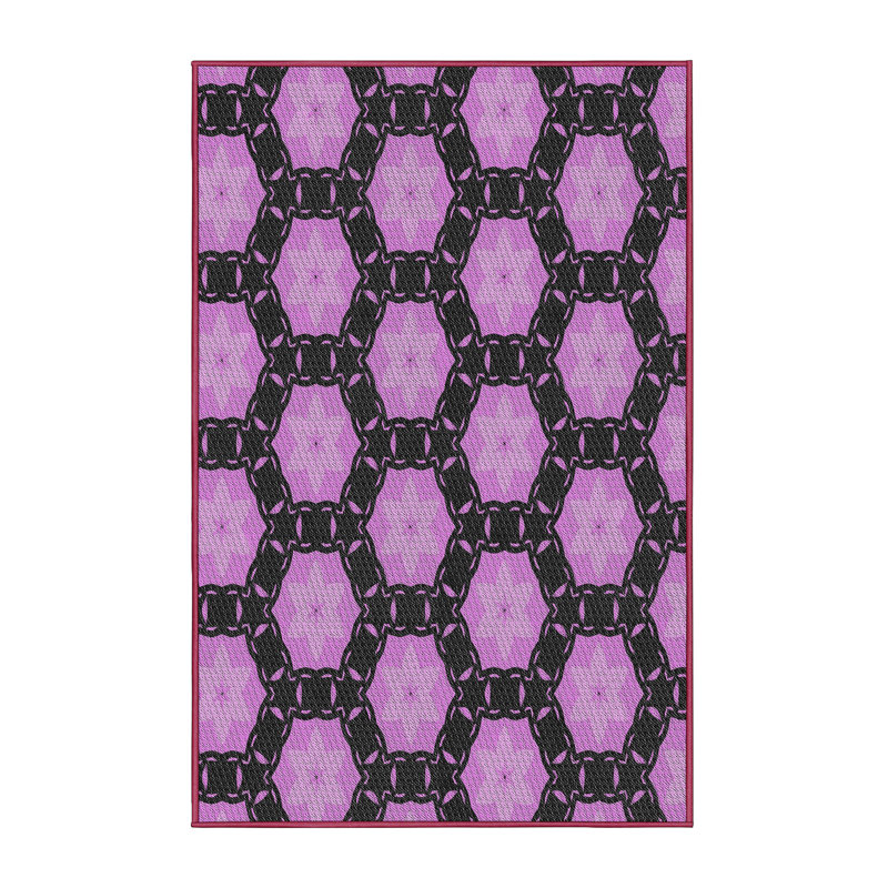 Geometric Indoor Rug, Rectangle 7' x 9'