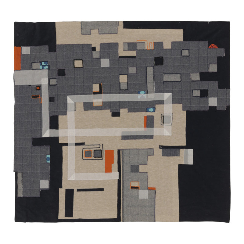 Cotton and Silk Area Rug