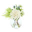Dahlias and Eucalyptus Centerpiece in Vase-78221209