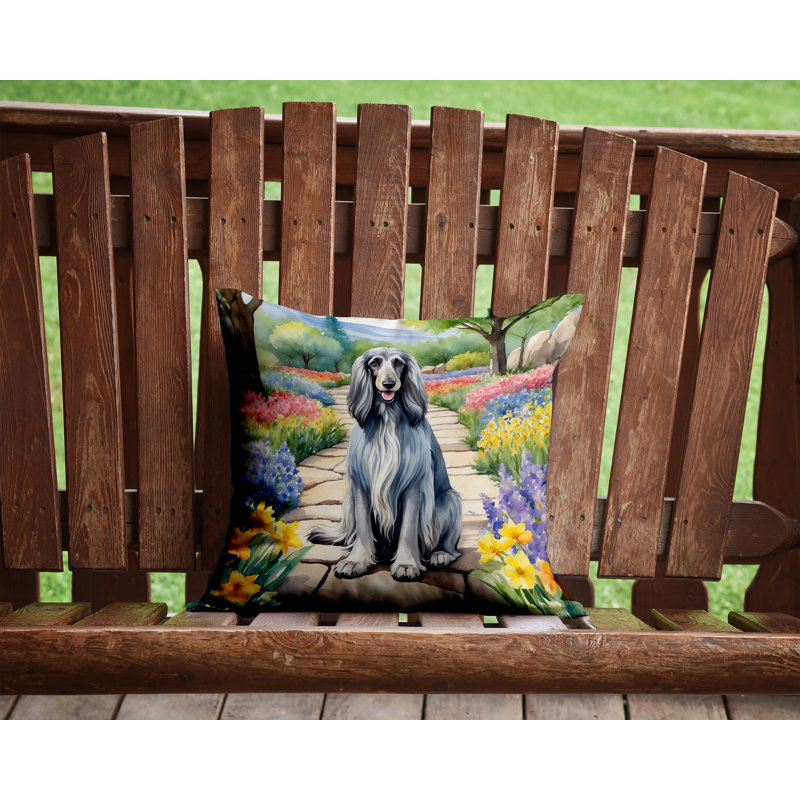 Coussin décoratif intérieur / extérieur Spring Path, H 14 po x l 14 po