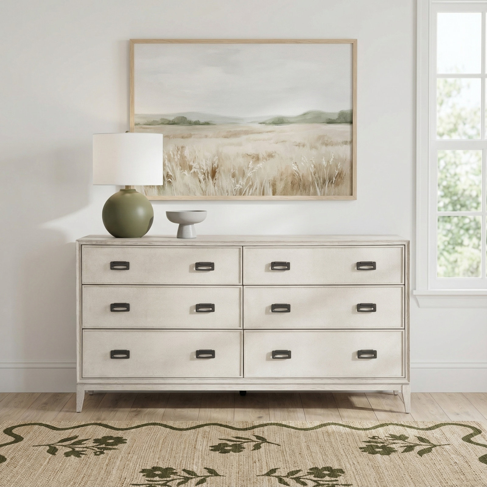 Leland 6 - Drawer Double Dresser