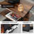 4-Tier AV Media Stand Corner Shelf For Record Player Wooden Stereo Cabinet Audio Rack Tower With Height Adjustable Wooden Shelves(Walnut)