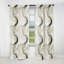 Glamour or et marbre blanc perle Opulence I - Rideau obscurcissant abstrait en marbre - 1 panneaux-107611379