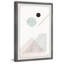 Blue Moon And Lines by Marmont Hill - Single Picture Frame Painting-41281883
