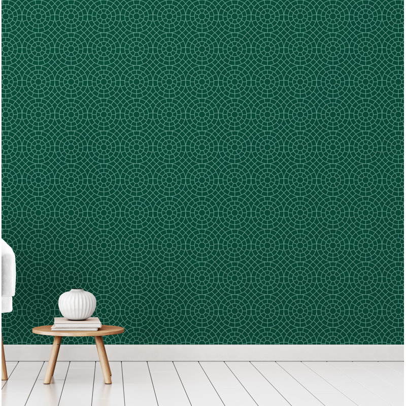 Panneau de papier peint adhésif Abbondanza, l 24 po x L 120 po, Vert