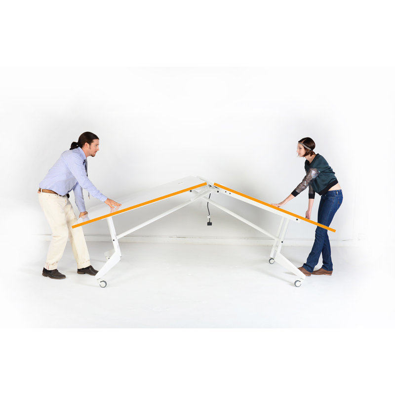 Table de tennis de table pliable Nomad, Blanc à effacement à sec
