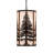 10 - Light Solar Black Cylinder Pendant