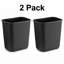 7 Gallon Beige Rectangular Commercial Plastic Wastebasket | Set of 2-132483758