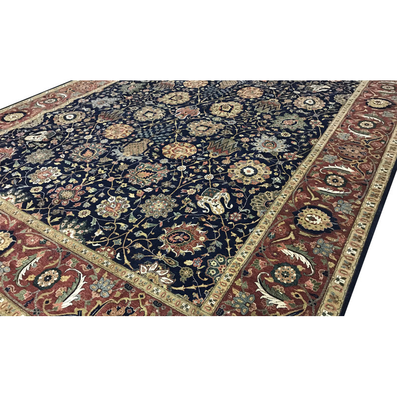 One-of-a-Kind Rectangle 11'10" X 14'9" Hand Knotted Area Rug