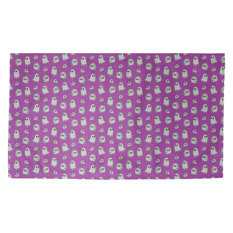 Tapis mauve à motif de fantômes Avicia, Rectangle 2 pi 2 po x 3 pi 4 po