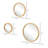 Ensemble de 3 miroirs muraux en bois Loon Peak®