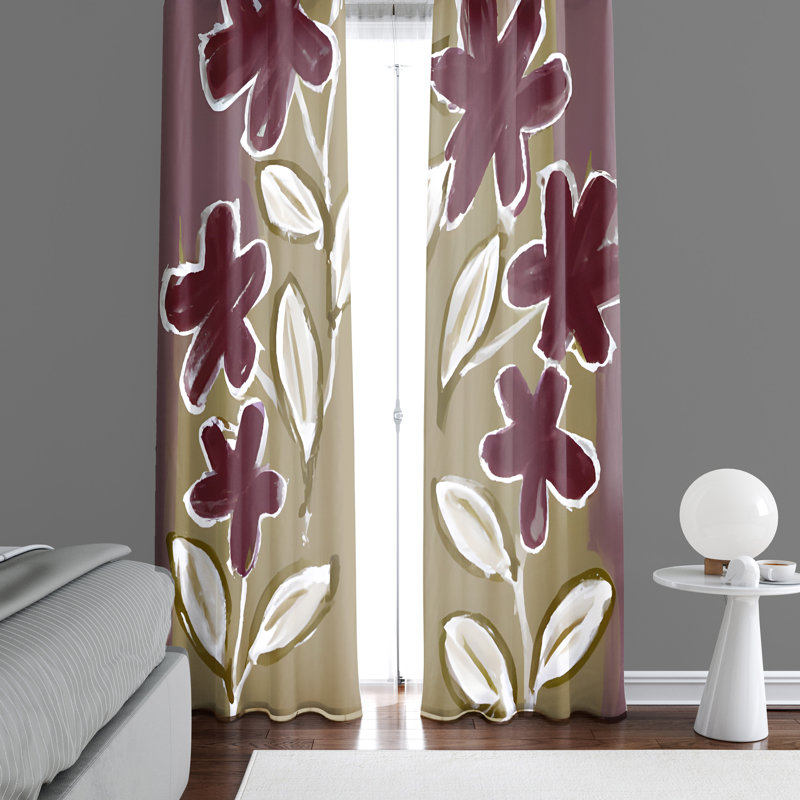 Rideau en polyester Amartya, L 56 po x L 78 po