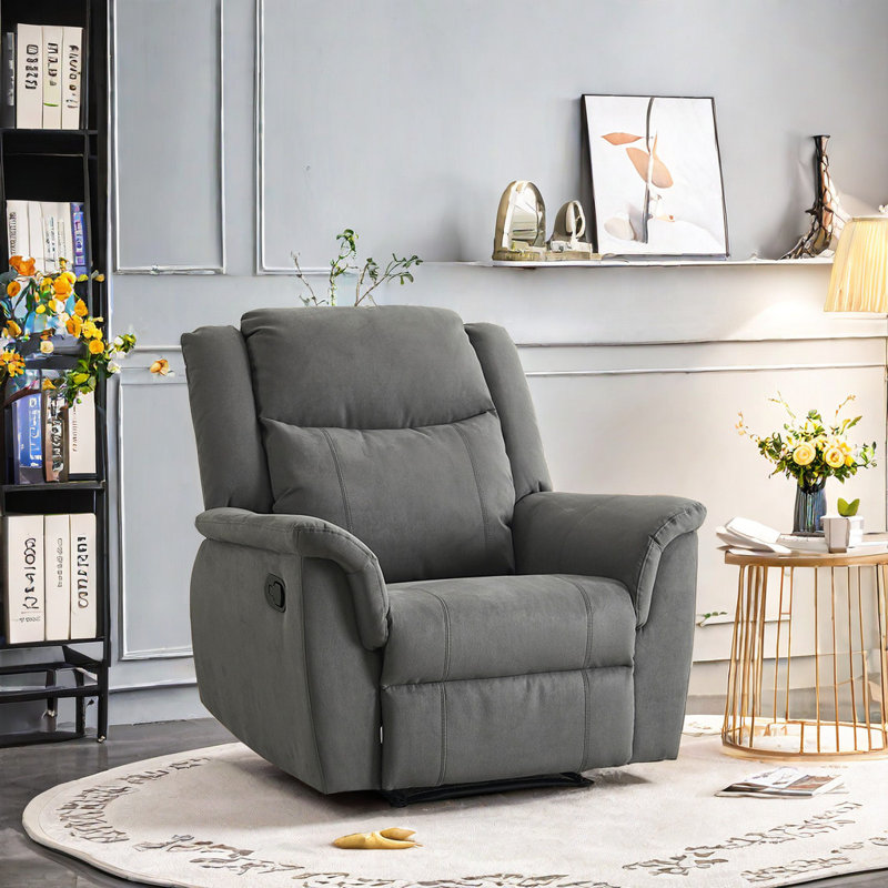 Fauteuil inclinable rembourré Sushen, Kaki