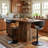 Adjustable Height Bar Stools With Faux Leather Seat Swivel Stool With Backrest For Kitchen Island, Bar, Home Pub​​-406743119-406839203