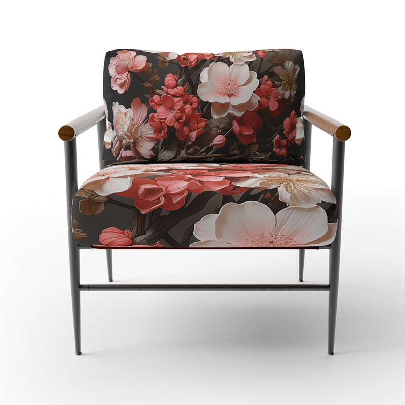Fauteuil d'appoint Curtisville - Apple Blossom, Noir, noir, noir, noir