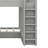 Triple Bunk Bed With Integrated Storage Shelves And Hooks-2123912406
