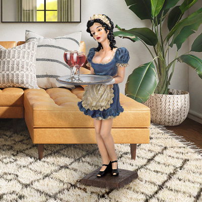 Genevieve the Buxom French Maid Server Tray Table