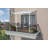 Palram - Canopia Sierra 7.5' W x 7.5' D Polycarbonate Aluminum Stationary Slope Patio Awning White/Diffused Clear-92727806-98466930