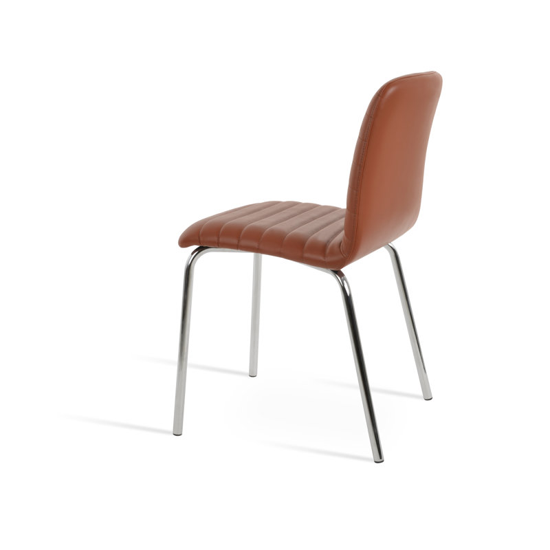Chaise en métal Isa, Cannelle