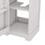 Meuble-lavabo compact de 20 po avec meuble-lavabo compact et porte de rangement silencieuse à double niveau avec tablette ajustable-947350486