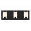 Mesa - Éclairage pour meuble-lavabo à DEL - 3 lumières - Noir-422317014-422317015