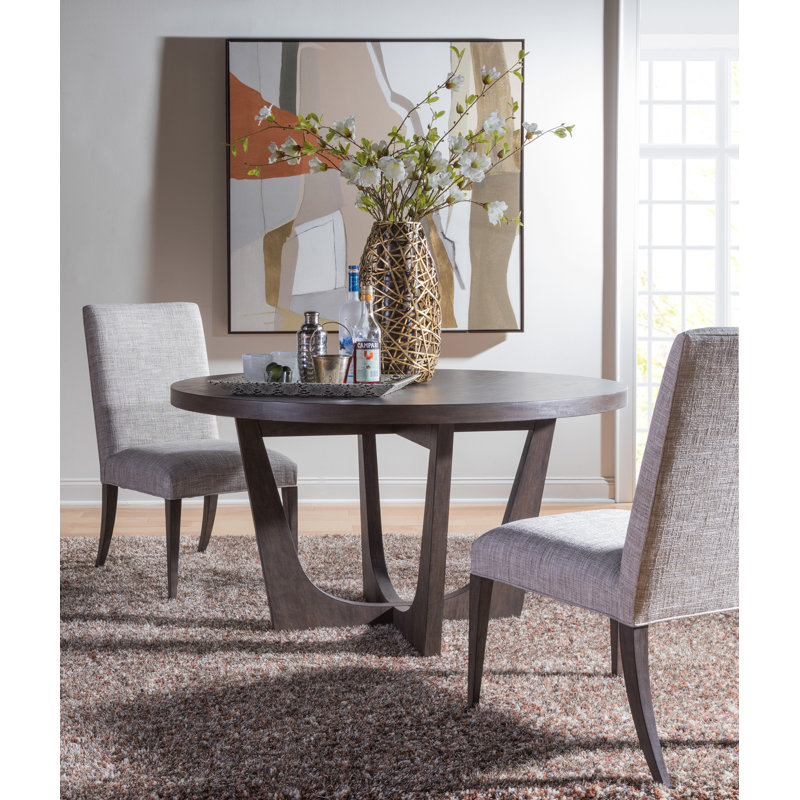 Cohesion Madox Upholstered Side Chair, Dark Brown
