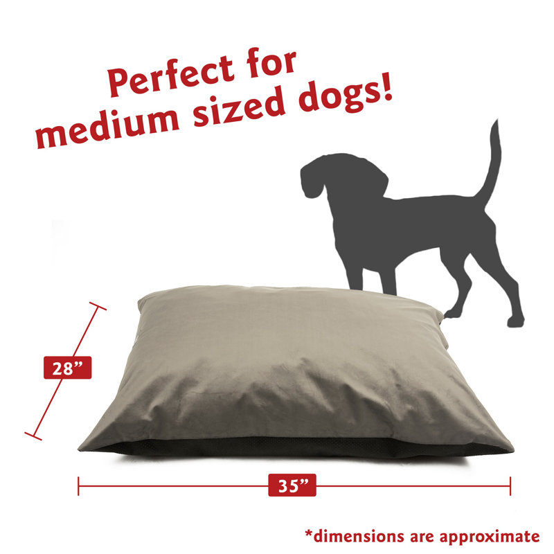 Coussin pour chien Villa Majestic, Gris, Medium (35" W x 28" D x 7" H