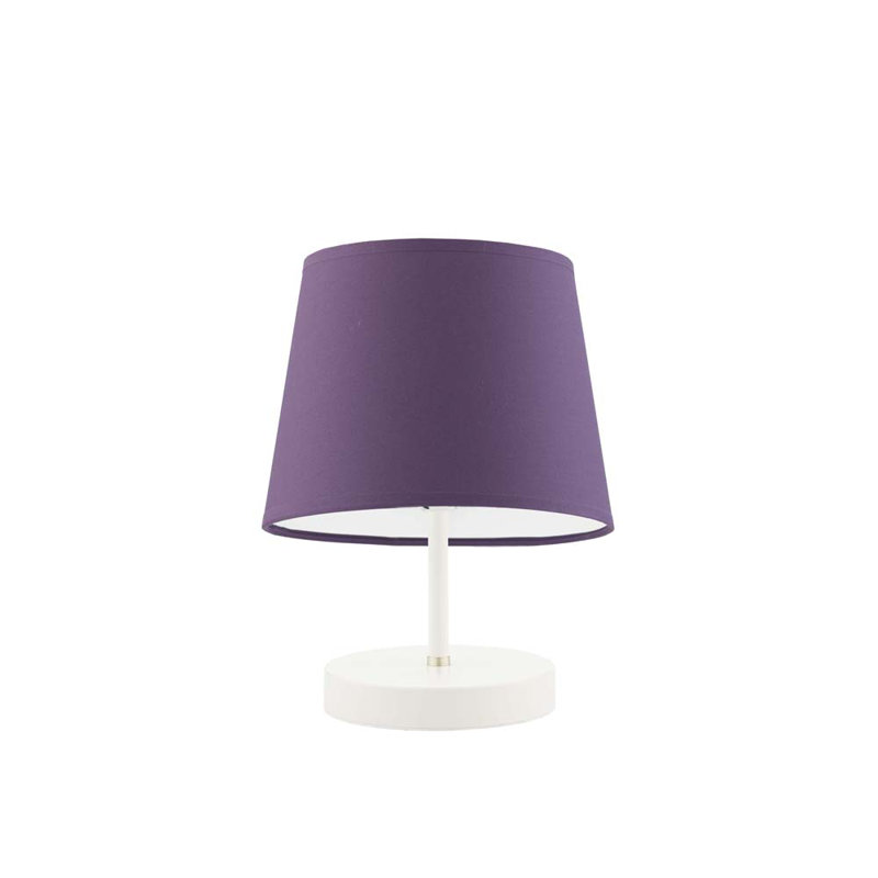 Deok Metal Table Lamp, White, Purple