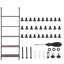 5 Piece Square Floating Shelf-652264421-652264411