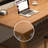 Walnut Rectangular Solid Wood Writing desk-1969405321