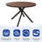Riella Round with Steel and Stainless Steel Base Dining Table-1768493290