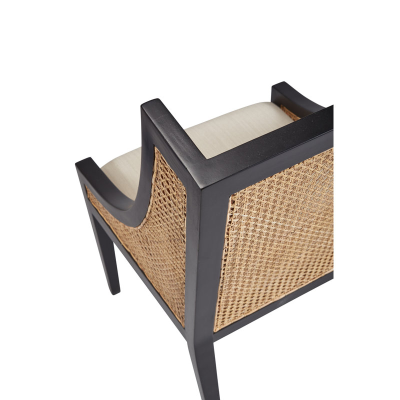 Loudoun Upholstered Arm Chair, Black