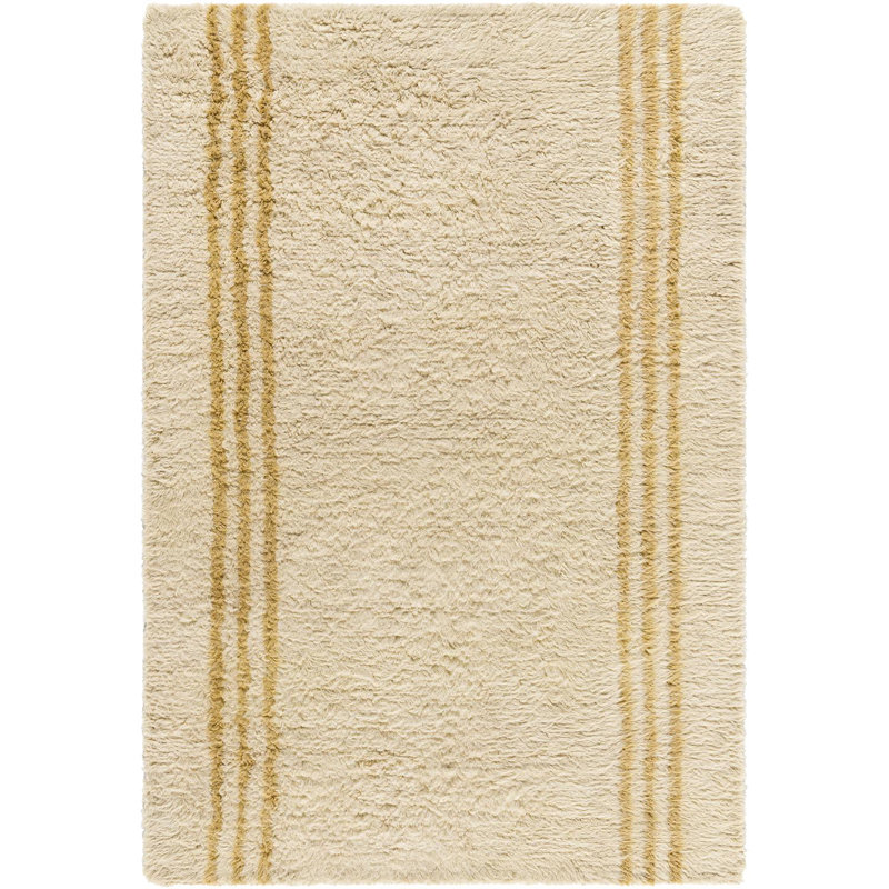 Alasdair Keynsham Striped Wool Shag Rug, Rectangle 2' x 3'