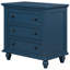 Table de chevet avec 3 tiroirs et pieds robustes-375096802