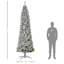 Sapin de Noël artificiel enneigé avec branches réalistes, 550 lumières DEL et 988 pointes-1458113234