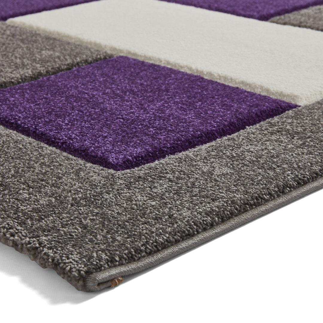Brooklyn area rug Machine Woven Grey/Purple
