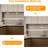 3 Pack 420mm Light Under Cabinet Light Bar 3000K with Touch Dimmer