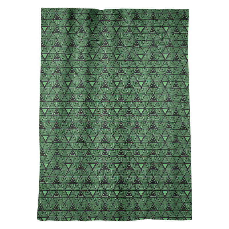 Jordao Room Darkening Curtain Single Panel, Dark Green/Black