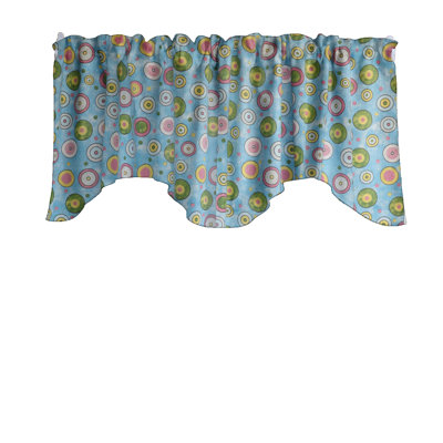 Cotton Blend Scalloped Window Valance